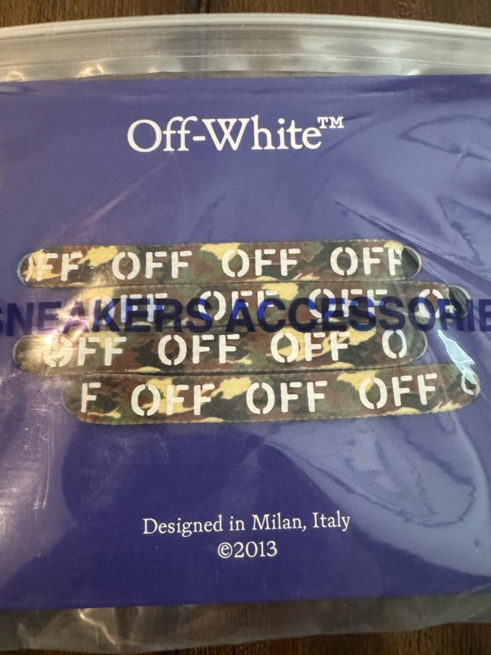 Off-White Camo 'OFF' Sneaker Laces